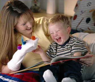mother with young child