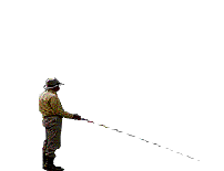 Animated image of fisherman casting