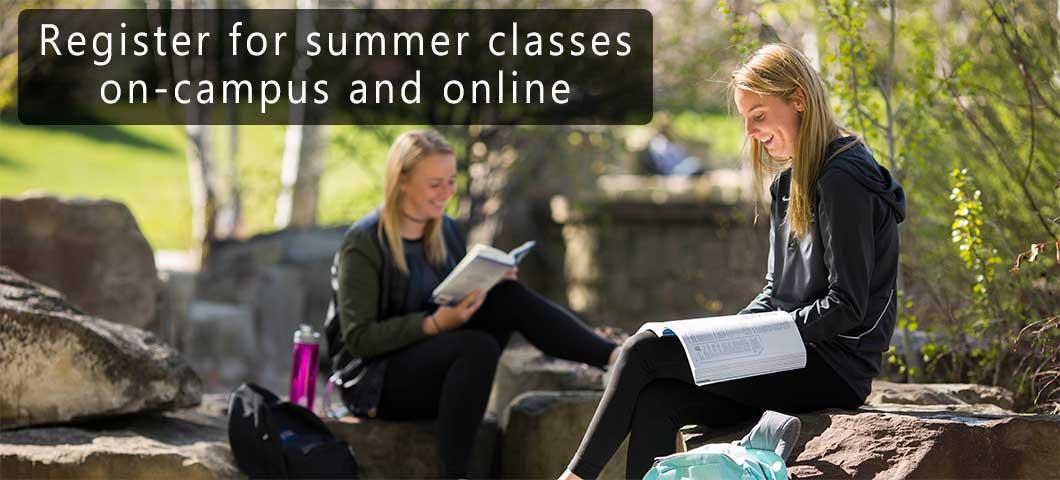 Register for summer classes on-campus and online
