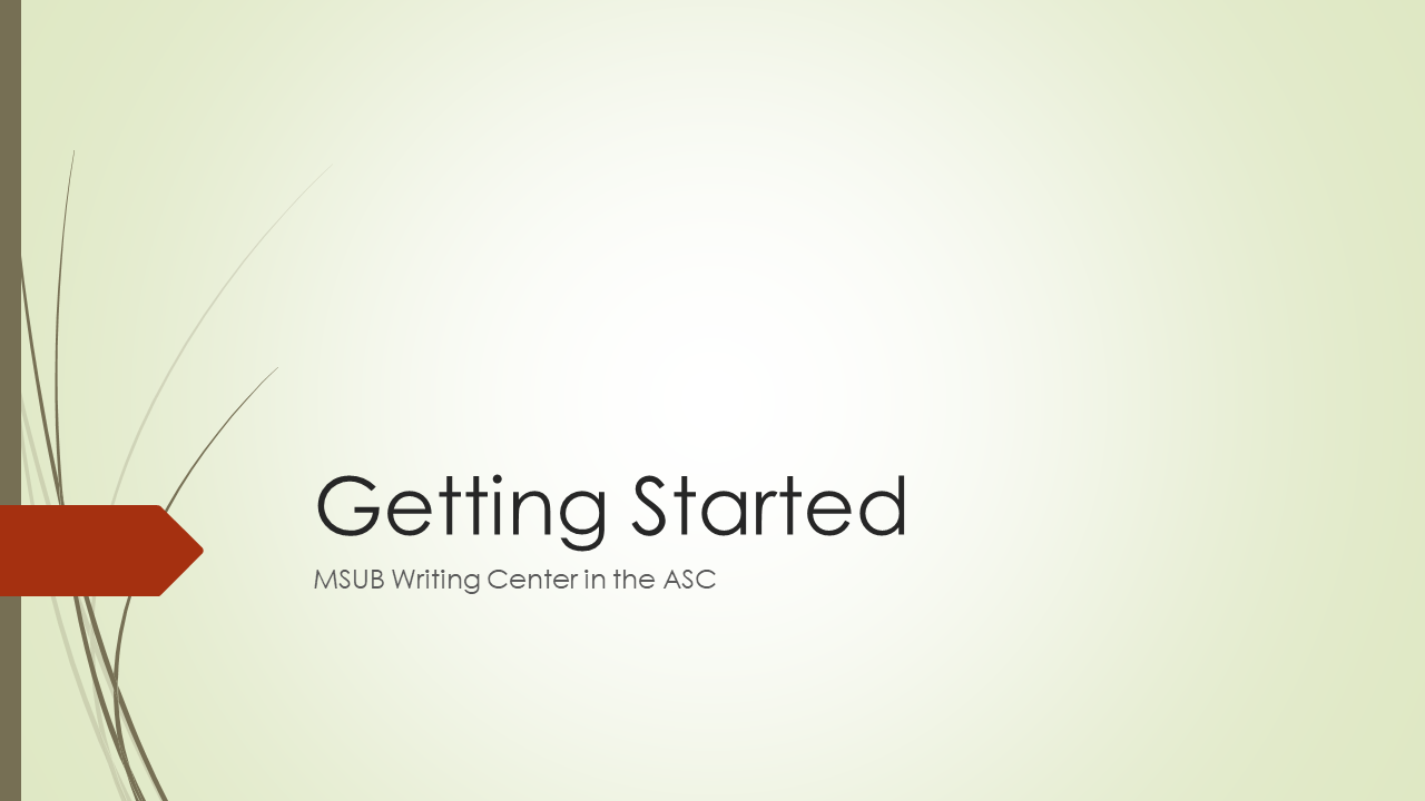 Getting Started Powerpoint