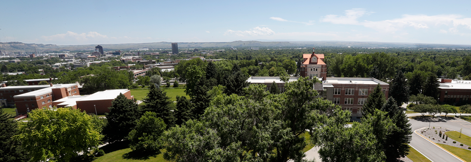 Campus view looking south from Petro Hall roof