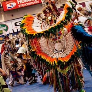 photo MSUB Powwow dancers