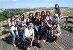 group of ESL students on a field trip