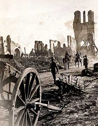 photo of devastation during World War 1