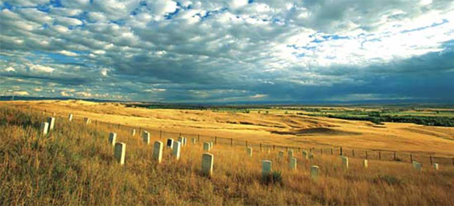 gravestones at the Custer battlefield