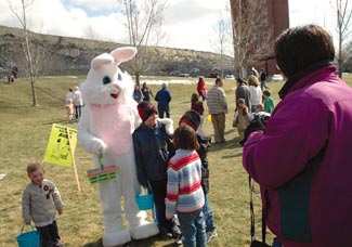 Easter egg hunt on the MSUB campus