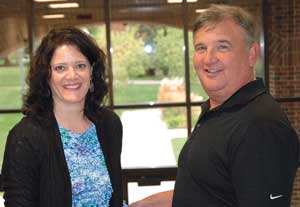 Jeanie Kalotay, left, and Ken Miller at the MSU Billings College of Education