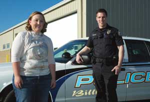 Ashlee with Officer Kirkpatrick