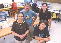 Dr. Khaleel with other science professors