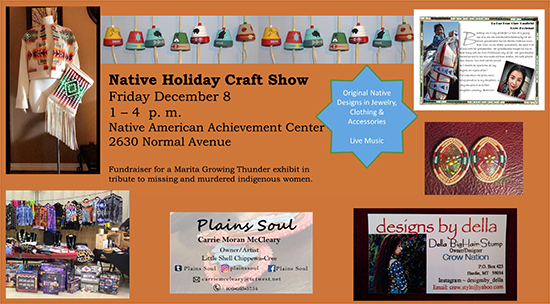Native Holiday Craft Show poster