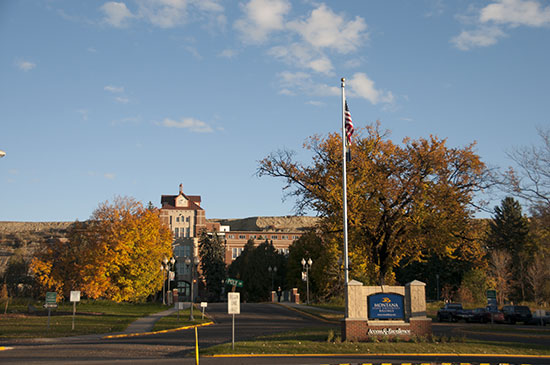 photo of the MSU Billings university campus in Fall