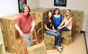 books and library staff