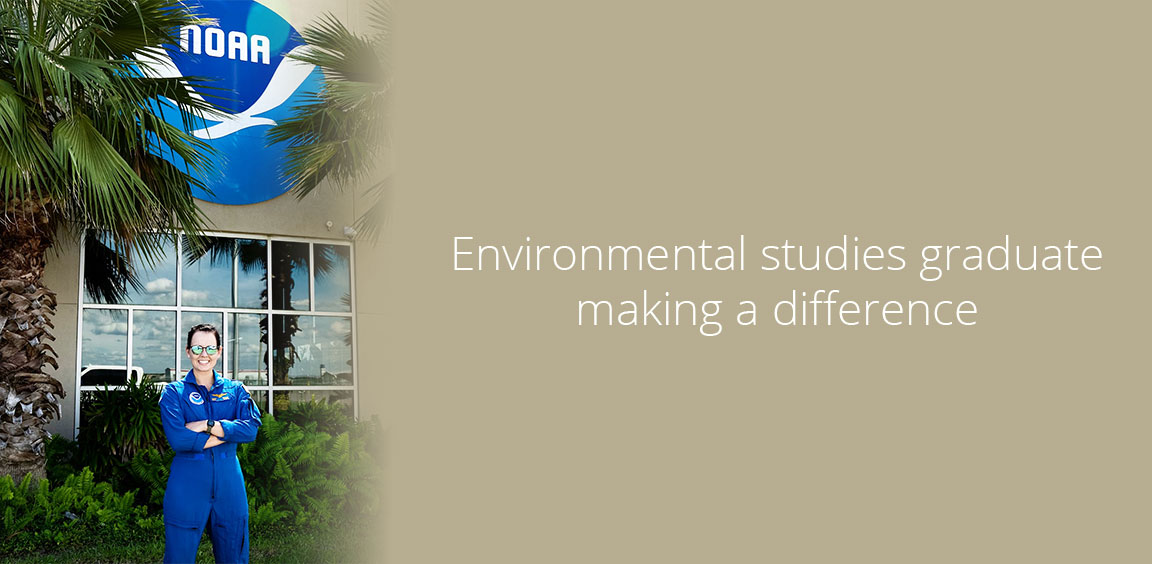 Environmental studies graduate making a difference