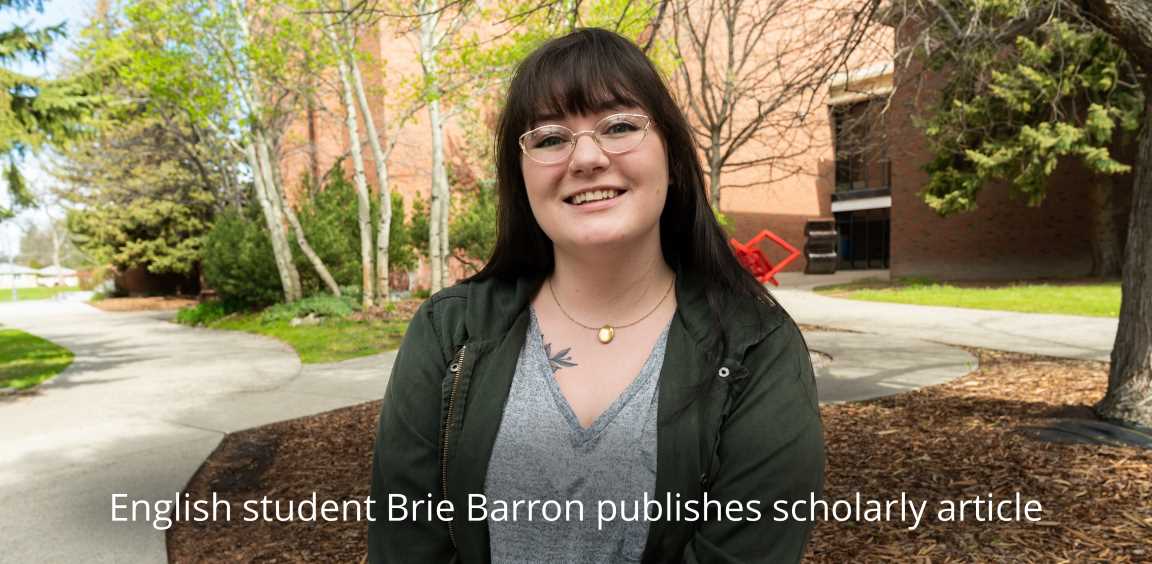 English student Brie Barron publishes scholarly article