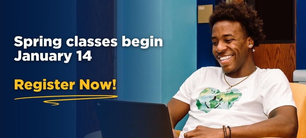 Spring classes being January 14. Register now!