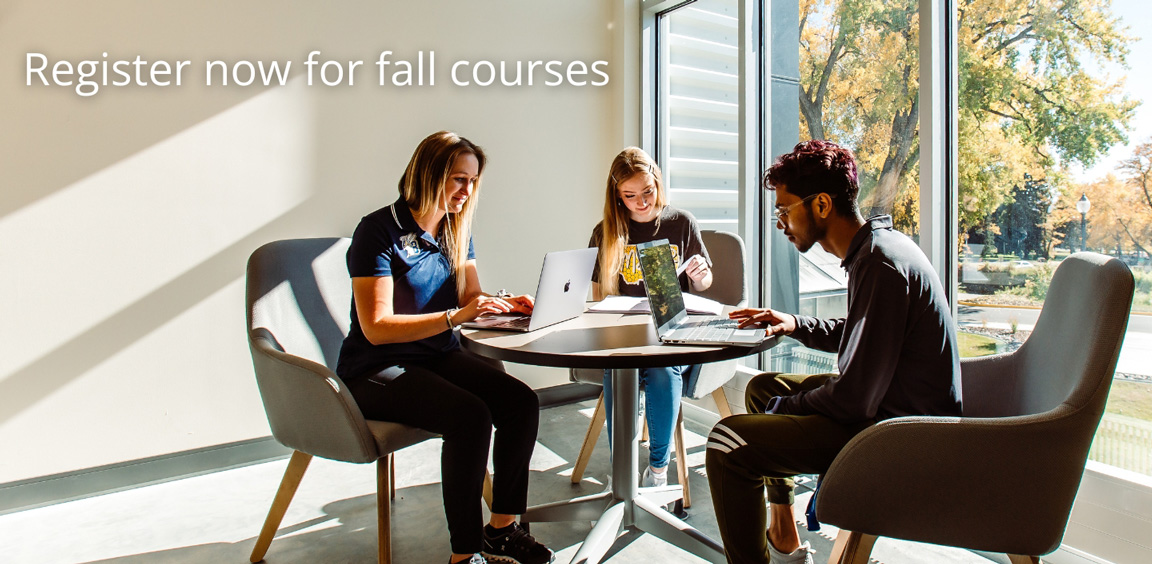 Register now for fall courses