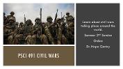 PSCI 491 Civil Wars
