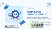 NCHA Survey closes this week! 