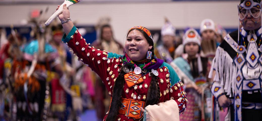 dancer and MSUB's 2024 powwow