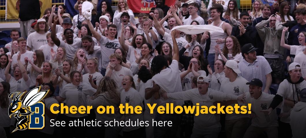 Cheer on the Yellowjackets! See athletic schedule here 