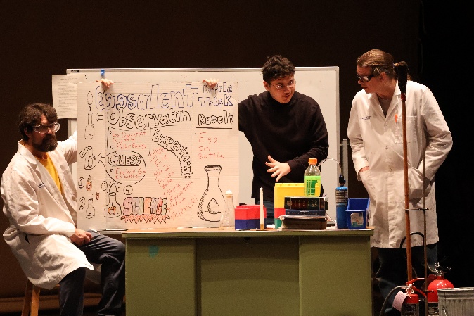 scientists display a whiteboard