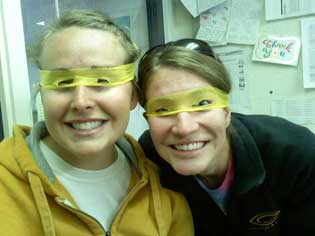 two ATP students having fun