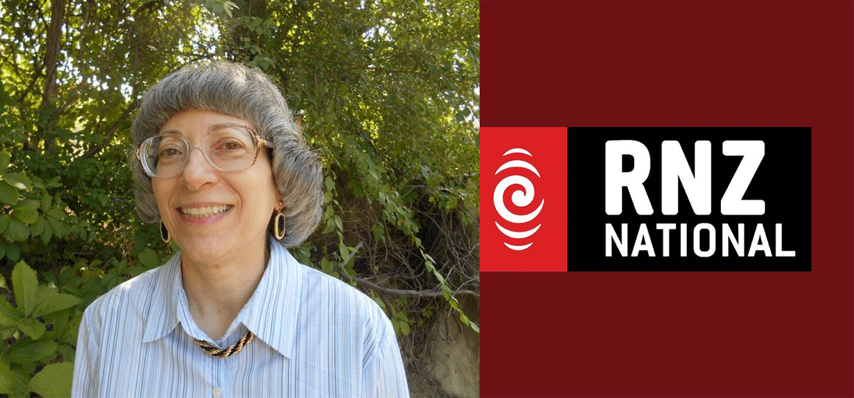 Professor Deb Schaffer appeared on the Radio New Zealand show Sunday Morning with Jim Mora 