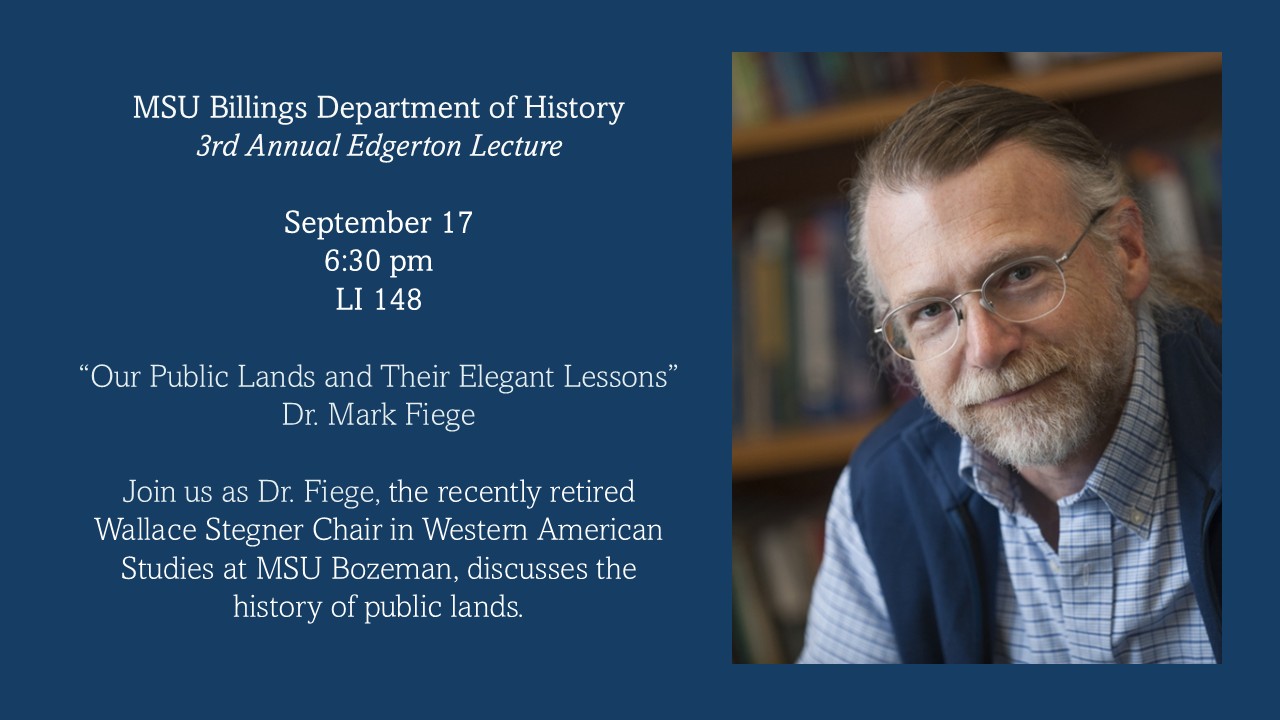 2025 Edgerton Lecture Dr. Mark Fiege