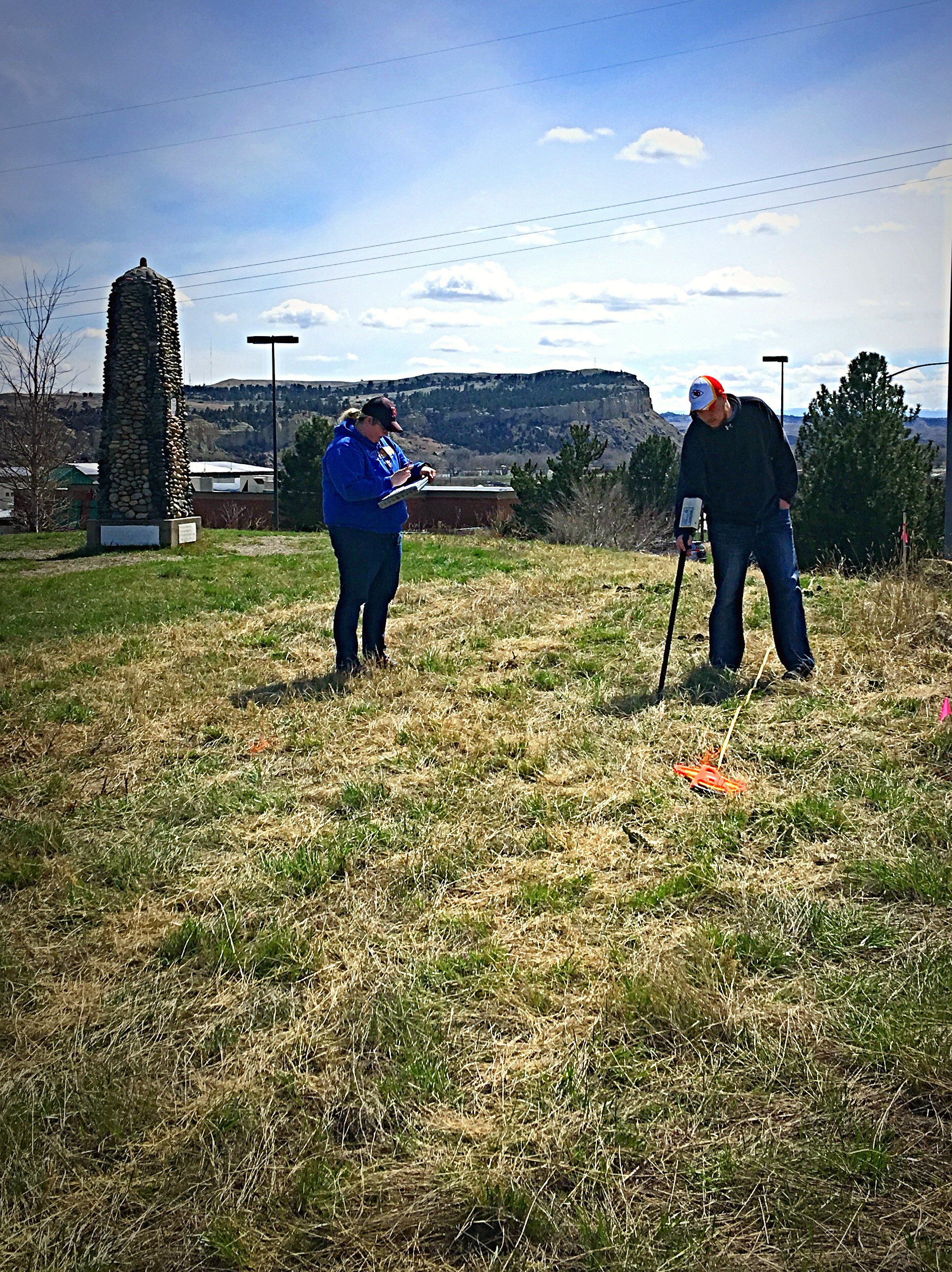 Archeology Students work at Boothill Cemetary
