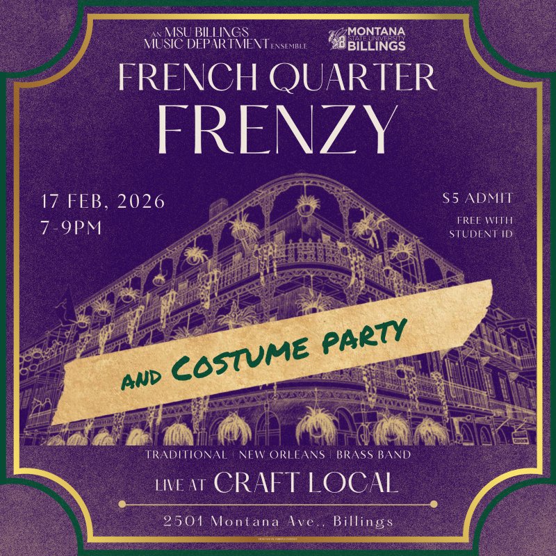 French Quarter Frenzy Concert advertisement
