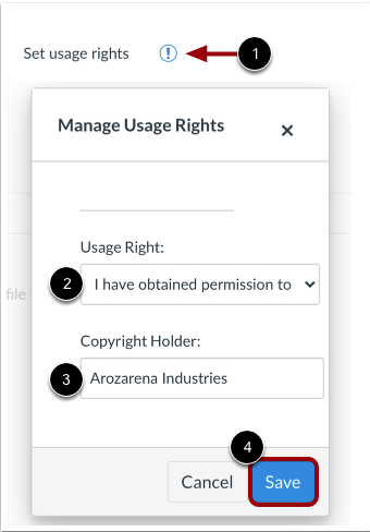 Set Attached File Usage Rights Set Attached File Usage Rights