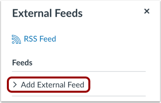 Add External Feed