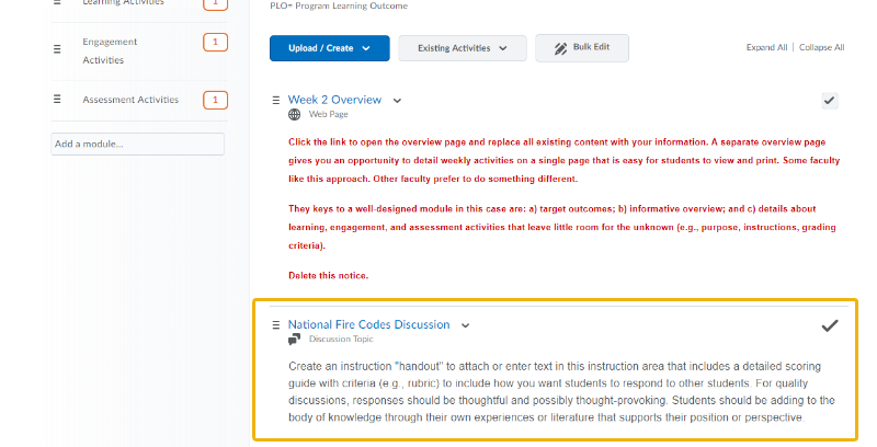 Discussion Activity Complete