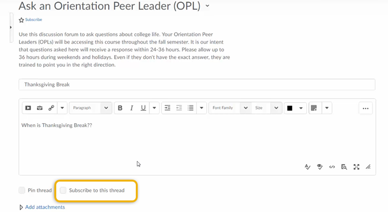 Subscribe to this Thread