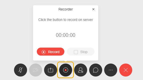 Recorder button
