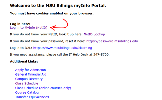 MyInfo Log In Example