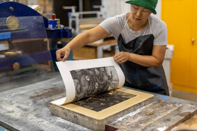 eunkang during a workshop at msub