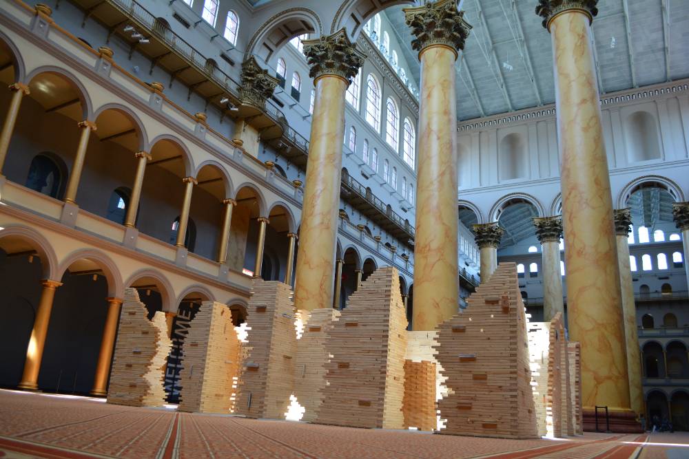Foon Sham's "Maze of Knowledge" in the National Building Museum in Washington DC