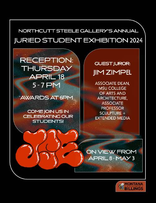 Poster for the 2024 Juried Student Exhibition