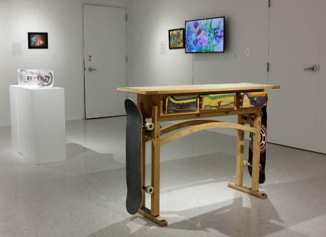 another view deeper in the juried student exhibition 2025