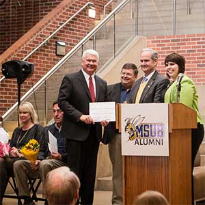 2019 Outstanding Alumni press conference at MSUB