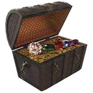 treasure chest full of gems