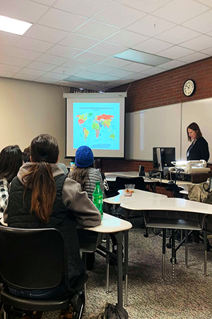 Visiting Scholar lecturing at MSUB