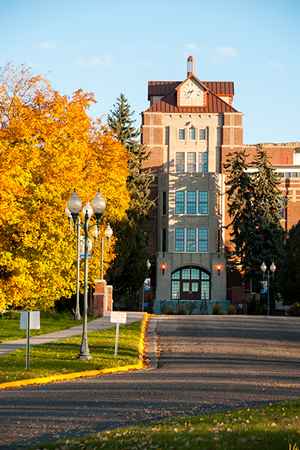 McMullen Hall Clock Tower, Fall