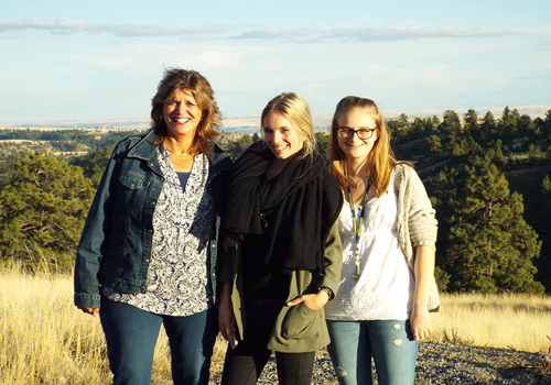 International students with BFF family