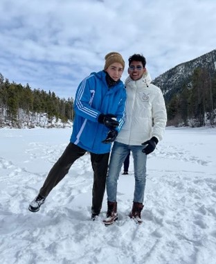 MSUB students in snow