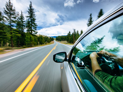 Driving in mountains