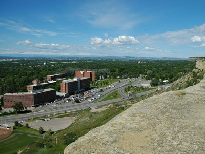 MSUB Campus, Billings from Rims
