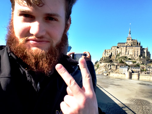 MSUB student at Mount St. Michelle