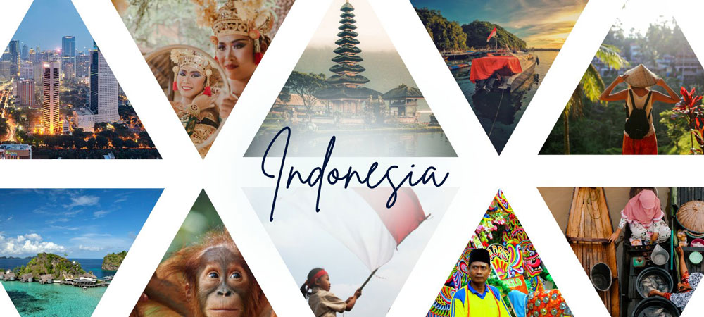 Web banner images of Indonesia